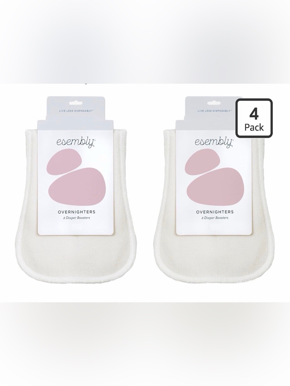 Esembly Overnighters Cloth Diaper Inserts-4 Pack (NEW)